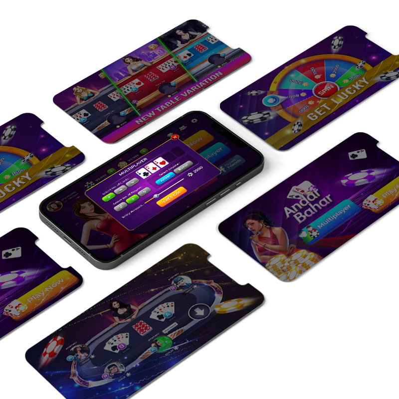 andar bahar game mockup